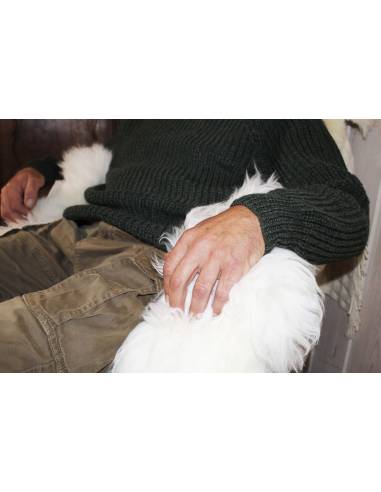 Pull très chaud Homme ou femme col roulé pure laine vierge grosse maille