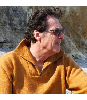 Pull chaud homme col montant très haut très chaud pour hiver grand froid et zip
