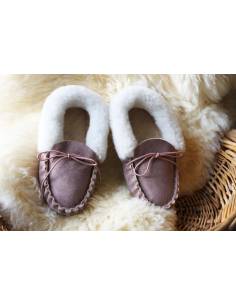 Women's nordic  slippers moccasin in guenuine lambskin 2