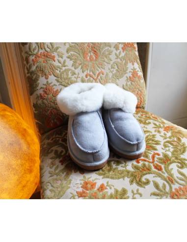 Chaussons niege chauds en peau de mouton Femme et Homme