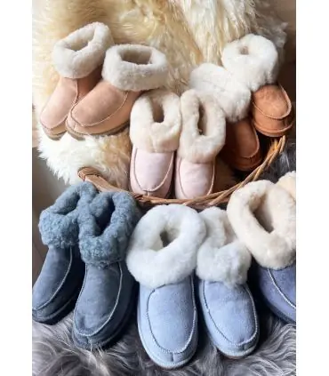 Nordic  slippers in guenuine lambskin