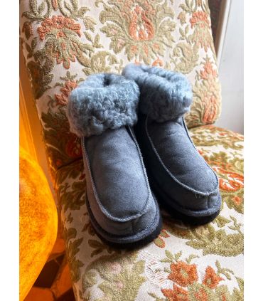 Chausson homme en peau de mouton cocooning pied au chaud 