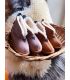 Nordic  slippers in guenuine lambskin