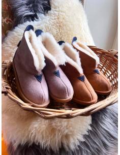 Nordic  slippers in guenuine lambskin