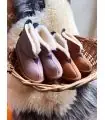 Zapatillas de piel de cordero genuino