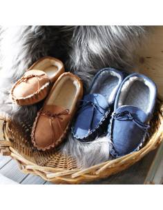 Men's slippers moccasin in guenuine lambskin 2