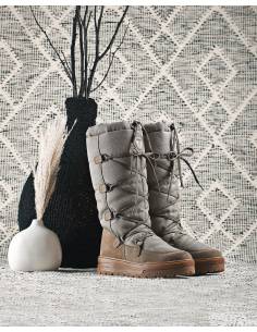 Women's snow boot hydro repellent suede and textile upper Olang FENICE 2