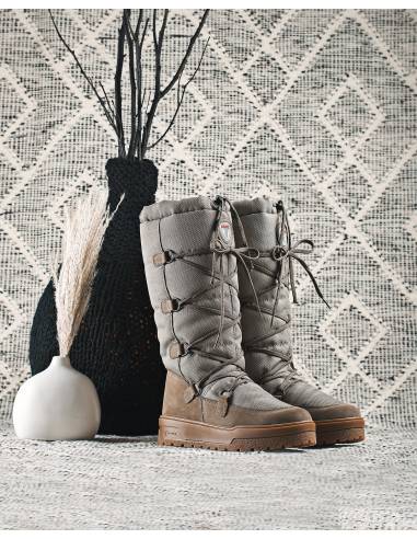 Botas de nieve de cuero y textiles impermeables Mujeres Olang FENICE