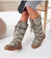 Damen Leder und wasserdichte Textil Schneeschuhe Olang FENICE