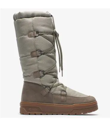 Women's snow boot hydro repellent suede and textile upper Olang FENICE