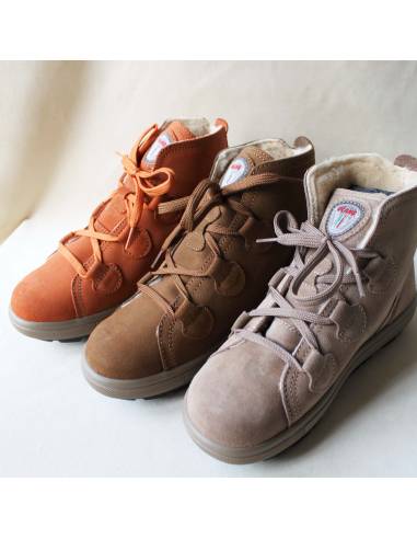 Women shearling and hydro suede leather winter boots - Olang MAKA