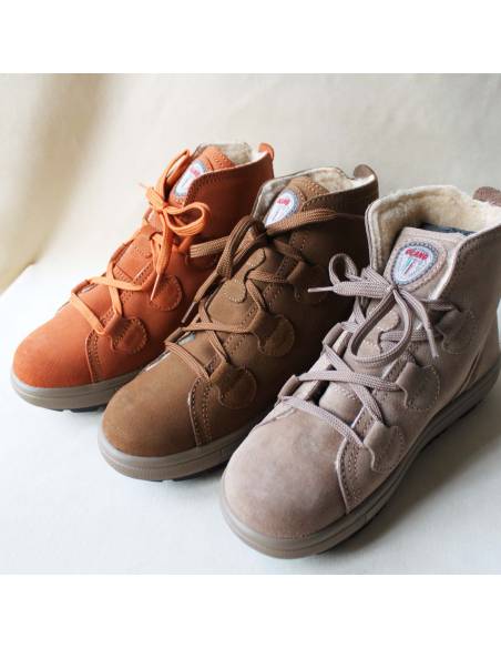 Women shearling and hydro suede leather winter boots - Olang MAKA