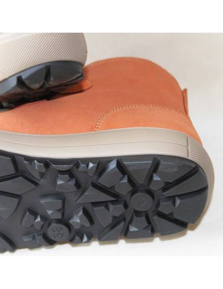 boots femme après ski hiver en daim nubuck luxe semelle crantées 