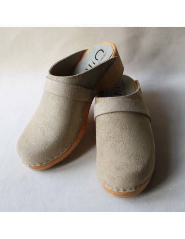 Sabots en daim nubuck luxe