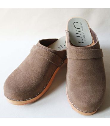 Sabots suède femmes en nubuck luxe 