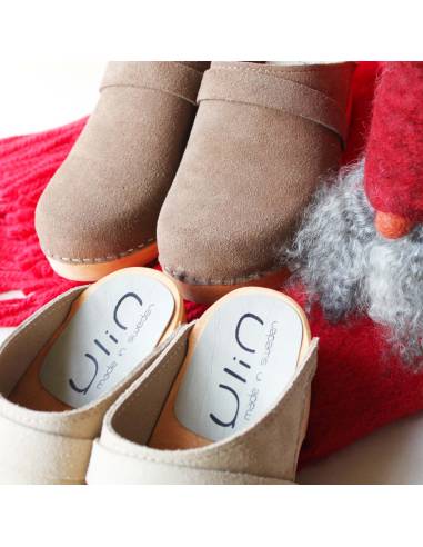 Sabots en daim nubuck luxe 