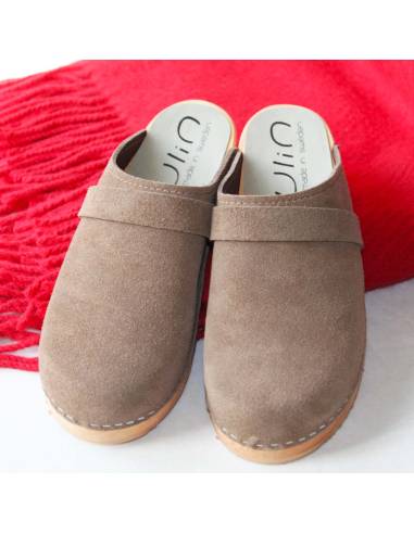Sabots en daim nubuck luxe 