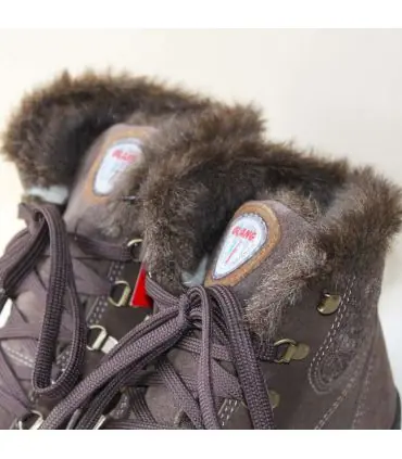 Olang woman's sporty water-repellent red leather ankle boots