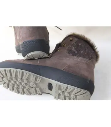 Sportlichen wasserabweisenden roten Lederstiefeletten der Olang-Frau