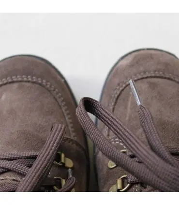Chaussures de marche pour femme en daim nubuck marron glacé 