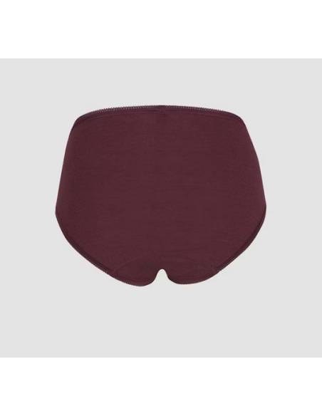 Culotte femme midi pure laine mérinos rouge noel 797