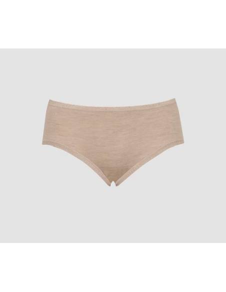 Culotte femme midi pure laine mérinos beige chiné 553