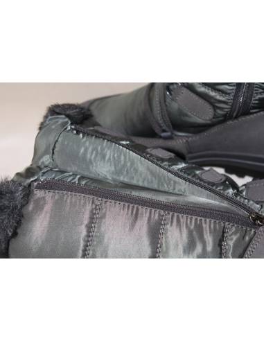 Bottes chaudes de neige femme cuir hydrofuges