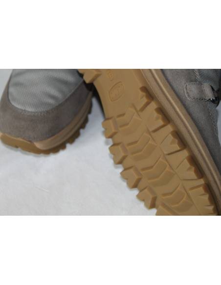 Bottes de ski hautes pour femme à lacets en daim suède tissu technique 