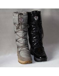 Botas de nieve de cuero y textiles impermeables Mujeres Olang FENICE