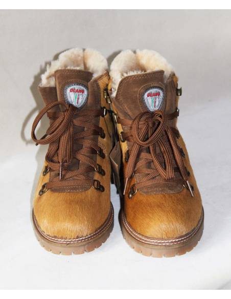 Bottes courtes femme léopard luxe intérieur peau de mouton semelle antidérapante