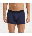 Boxer homme pure laine mérinos bleu marine