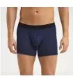 Boxer homme pure laine mérinos bleu marine
