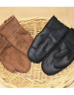 Genuine lambskin Men's Mittens