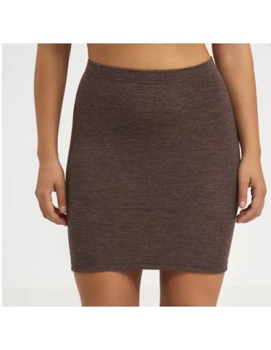 Jupe femme droite type crayon chataigne