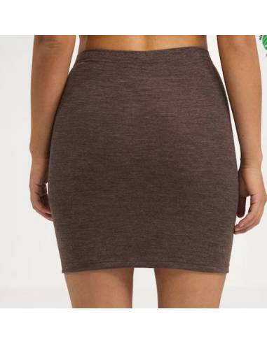 Jupe crayon femme chataigne