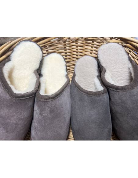 Men's nordic slippers in guenuine lambskin