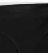 Culotte femme noire avec dentelle en laine mérinos et soie