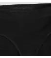Culotte femme noire avec dentelle en laine mérinos et soie