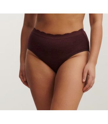 Bragas negras de lana merina con encaje