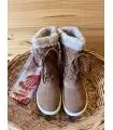 Bottes d'hiver en cuir hydrofuge fourré laine pour femme - Olang HUPA