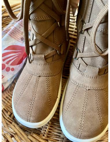 Bottes d'hiver en cuir hydrofuge fourré laine pour femme - Olang HUPA