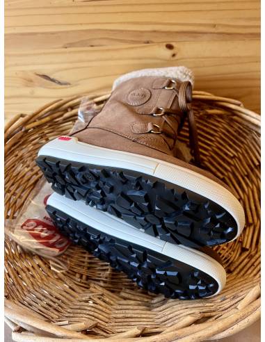 Bottes d'hiver en cuir hydrofuge fourré laine pour femme - Olang HUPA