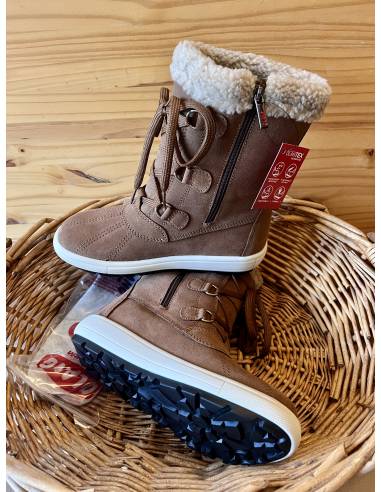 Bottes d'hiver en cuir hydrofuge fourré laine pour femme - Olang HUPA