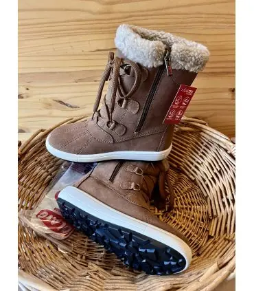Botas de invierno para mujer en piel impermeable con forro de lana - Olang HUPA