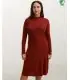 Women's pencil skirt, black or chestnut