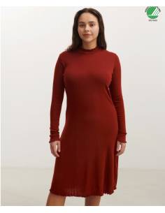 Robe femme droite type crayon noir ou chataigne