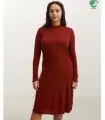 robe femme manches longues en laine chaude