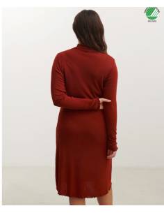 Robe femme droite type crayon noir ou chataigne 2