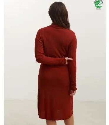 Robe femme droite type crayon noir ou chataigne
