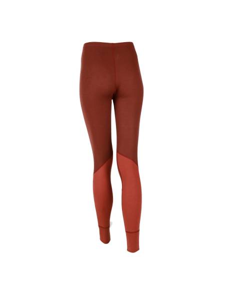 Women's merino wool sports leggings, blue or red